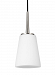 6140401-962 - Sea Gull Lighting - Driscoll - One Light Mini-Pendant Brushed Nickel Finish with Etched/White Glass - Driscoll