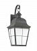 89273-46 - Sea Gull Lighting - Chatham - 100W One Light Outdoor Wall Lantern Oxidized Bronze Finish with Frosted Seeded Glass - Chatham