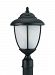 1 Light Forged Iron Incandescent Outdoor Post Lantern
