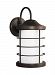 8624491S-71 - Sea Gull Lighting - Sauganash - 16.75 14W 1 LED Large Outdoor Wall Lantern Antique Bronze Finish with Etched Seeded Glass - Sauganash