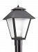 82065-12 - Sea Gull Lighting - One Light Outdoor Post Lamp Black Finish with Frosted Acrylic Glass -
