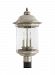 82081EN-965 - Sea Gull Lighting - Hermitage - Three Light Outdoor Post Lantern Antique Brushed Nickel Finish with Clear Glass - Hermitage