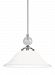 6513401-05 - Sea Gull Lighting - Englehorn - One Light Pendant Chrome Finish with Etched/White Glass - Englehorn