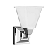 4150401-05 - Sea Gull Lighting - Denhelm - One Light Wall/Bath Bar Chrome Finish with Etched/White Glass - Denhelm