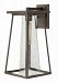 2795OZ-CL - Hinkley Lighting - Burke - One Light Outdoor Large Wall Mount Oil Rubbed Bronze Finish with Clear Seedy Glass - Burke