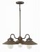 1113OZ - Hinkley Lighting - Atwell - Three Light Outdoor Chandelier Oil Rubbed Bronze Finish with Clear Seedy Glass - Atwell