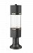 562PHBR-553PM-BK-LED - Z-Lite - Lestat - 23.38 Inch 14W 1 LED Outdoor Post Head with Pier Mount Black Finish with Clear Glass - Lestat