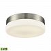 FML4050-10-16M - Elk Lighting - Holmby - 9 Inch 11W 1 LED Round Flush Mount Satin Nickel Finish with Opal Glass - Holmby