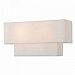 51087-92 - Livex Lighting - Claremont - 16 Inch Two Light ADA Wall Sconce English Bronze Finish with Oatmeal Fabric/White Fabric Shade - Claremont