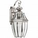 P6611-09 - Progress Lighting - New Haven - One Light Outdoor Medium Wall Lantern Brushed Nickel Finish with Clear Beveled Glass - New Haven
