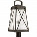 P540009-020 - Progress Lighting - Creighton - One Light Outdoor Post Lantern Antique Bronze Finish with Clear/Seeded Water Glass - Creighton