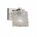 GLA-8441-26-CLRT-CROM-LED1-700 - Justice Design - Era 1-Light Wall Sconce CLRT: Clear Textured Glass Shade Polished Chrome FinishSquare/Rippled Rim - Veneto Luce
