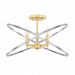 220841FI - Capital Lighting - Fire and Ice - Four Light Semi-Flush Mount Fire and Ice Finish - Fire & Ice
