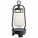 49500BKTLED - Kichler Lighting - Portable LED Lantern with Bluetooth Speaker Textured Black Finish with Etched Seeded Glass - Lyndon