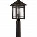 CPT9010PN - Quoizel Lighting - Cedar Point - 1 Light Outdoor Post Lantern Palladian Bronze Finish with Clear Seedy Glass - Cedar Point