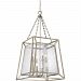 LKE5208VG - Quoizel Lighting - Lakeside - Eight Light Chandelier Vintage Gold Finish with Water Glass - Lakeside