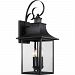 CCR8410K - Quoizel Lighting - Chancellor - 3 Light Outdoor Wall Lantern Mystic Black Finish with Clear Glass - Chancellor