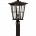 RPT9011PN - Quoizel Lighting - Rockport - 1 Light Outdoor Post Lantern Palladian Bronze Finish with Clear Seedy Glass - Rockport