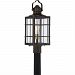 WTO9009WT - Quoizel Lighting - West Oak - One Light Outdoor Post Lantern Western Bronze Finish with Clear Glass - West Oak