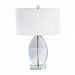 C515T-PC - Dainolite - 24.25 Inch One Light Table Lamp Clear Finish with White Fabric Shade -