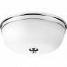 P350062-015 - Progress Lighting - Topsail - Three Light Flush Mount Polished Chrome Finish with Etched Parchment Glass - Topsail