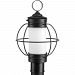 P540014-031 - Progress Lighting - Haddon - One Light Outdoor Post Lantern Black Finish with Etched Opal Glass - Haddon