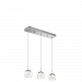 84009 - Elan Lighting - Lexi - 26.77 18.9W 3 LED Linear Pendant Chrome Finish with Clear/Clear Cubic Zirconia Glass - Lexi