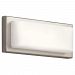 83895 - Elan Lighting - Kelsi - 11.97 15W 1 LED Wall Sconce Brushed Nickel Finish with Etched Opal Glass - Kelsi