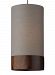 700MOTPOWWS-LEDS930 - Tech Lighting - Topo - 9.5 8W 1 LED MonoRail Pendant Satin Nickel Finish with Walnut Wood/White Fabric Shade - Topo