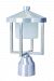 Z9215-SA-LED - Craftmade Lighting - Alta - 12.50 Inch 8.5W 1 LED Medium Outdoor Post Lantern Satin Aluminum Finish with White Frosted Glass - Alta