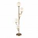 D3228 - Dimond Home - Huntington Drive - Five Light Floor Lamp Aged Brass Finish with Frosted White Glass - Huntington Drive