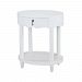 7011-957W - Sterling Industries - St. Kitts - 27 Accent Table Natural Raffia/White Finish - St. Kitts