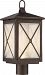 62/815 - Nuvo Lighting - Roxton - 19.5 14W 1 LED Outdoor Post Lantern Umber Bay Finish with Clear Seeded Glass - Roxton