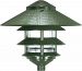 SF76/636 - Nuvo Lighting - One Light Outdoor 3 Louver Pagoda Light with Large Hood Green Finish -