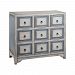 13168 - Stein World - Conway - 36 Chest Smokey White/Hand Painted/Blue Finish - Conway