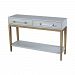 1206-003 - Dimond Home - Girl - 68.3 Friday Console Table Light Grey/Gold/Clear Acrylic Finish - Girl
