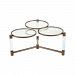 1114-304 - Dimond Home - Triple Crown - 35.4 Coffee Table Caf� Bronze Plated Stainless Steel Finish with Clear Acrylic Glass - Triple Crown