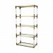 1114-307 - Dimond Home - Equity - 116.6 Shelf Gold Plated Stainless Steel Finish with Clear Acrylic Glass - Equity