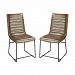 1204-071/S2 - Sterling Industries - Supperclub - 36 Bistro Chair (Set of 2) Tobacco Faux Leather/Black Metal Finish - Supperclub