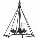 P500096-031 - Progress Lighting - Spatial - Three Light Chandelier Black Finish with Clear Glass - Spatial