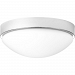 P350105-015-30 - Progress Lighting - Elevate - 13 Inch 17W 1 LED Flush Mount Polished Chrome Finish with White Glass - Elevate