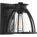 P560089-031 - Progress Lighting - Pier 33 - One Light Outdoor Wall Lantern Black Finish with Clear Seeded Glass - Pier 33