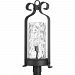 P540027-031 - Progress Lighting - Hermosa - One Light Outdoor Post Lantern Black Finish with Clear Water Glass - Hermosa