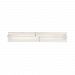 PCLA8524BN - Quoizel Lighting - Platinum Collection Lateral - 24 Inch 27W 1 LED Bath Vanity Brushed Nickel Finish with Etched/White Painted Glass - Platinum Collection Lateral