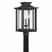 WKF9011EK - Quoizel Lighting - Wakefield - 3 Light Outdoor Post Lantern Earth Black Finish with Clear Lighter Seedy Glass - Wakefield