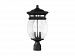 5-8097-BK - Savoy House - Seven Oaks - Two Light Outdoor Post Lantern Black Finish with Clear Seeded Glass - Seven Oaks