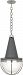 S3394 - Robert Abbey Lighting - Axel - One Light Pendant Polished Nickel/Matte Gray Painted Finish with White Cased Glass - Axel