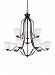 3139009EN3-782 - Sea Gull Lighting - Emmons - Nine Light 2-Tier Chandelier Traditional