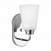4115201-05 - Sea Gull Lighting - Kerrville - 100W One Light Wall Sconce Chrome Finish with Satin Etched Glass - Kerrville
