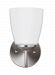 4116601EN3-962 - Sea Gull Lighting - Bannock - One Light Wall Sconce Brushed Nickel Finish with Satin Etched Glass - Bannock